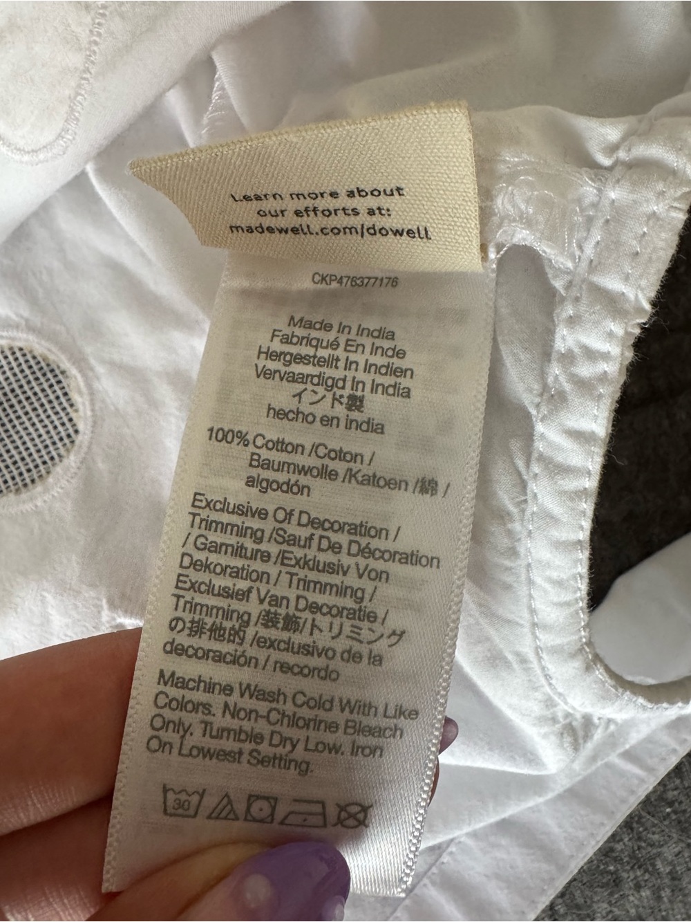 Madewell White Gathered Neckline Top - Picture 6 of 6